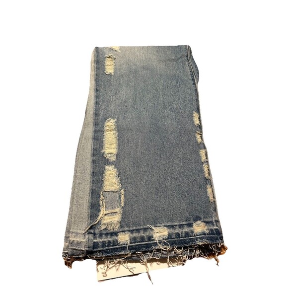 🎇 First Row Relaxed Flare Jeans
Men’s 38x33 | Distressed Raw Hem USA Flag Patch - Picture 4 of 8